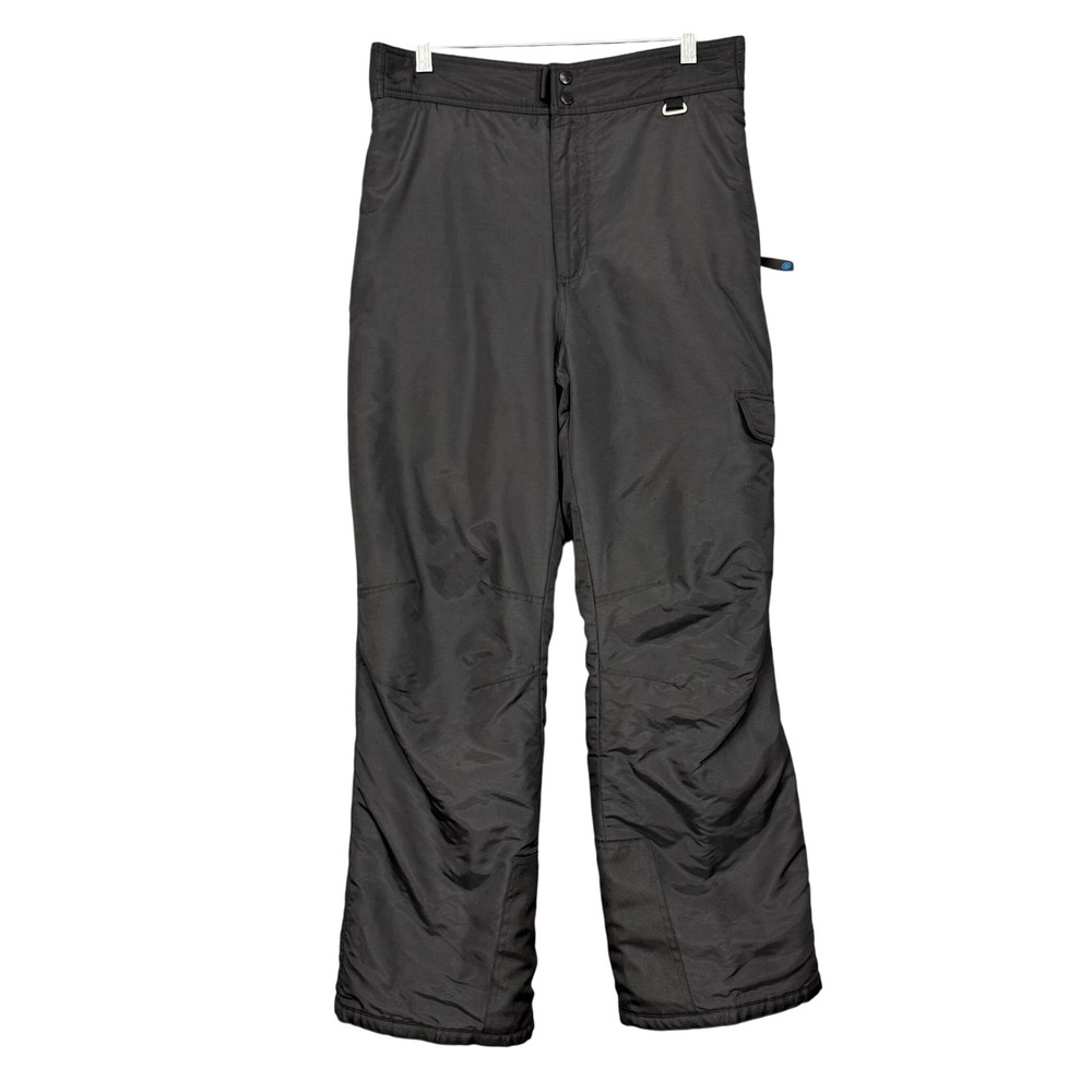 SLALOM Pants Mens Medium Black Ski Snowboard‎ Insulated Lined Waterproof Nylon